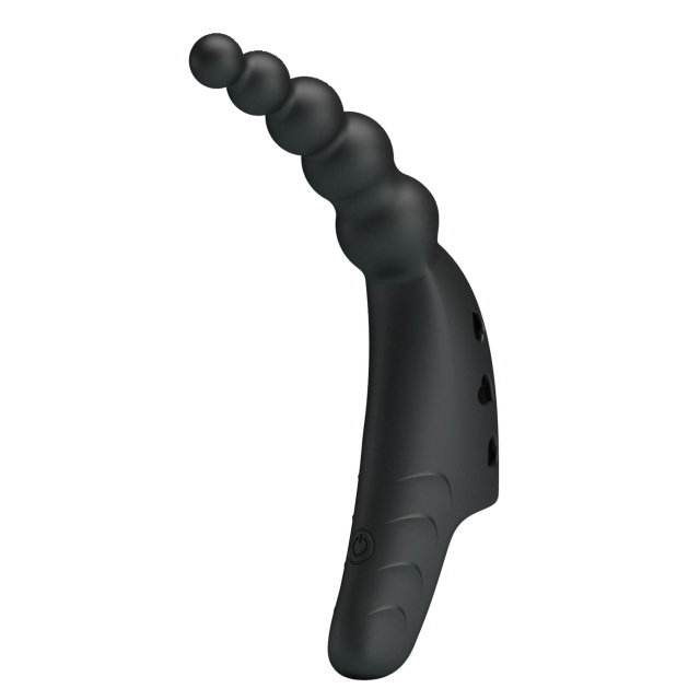 Wibrator na palec Pretty Love Jordin, 12,2 cm (czarny)