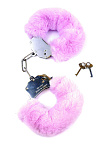Наручники з хутром Fetish Boss Series Furry Cuffs (фіолетові)