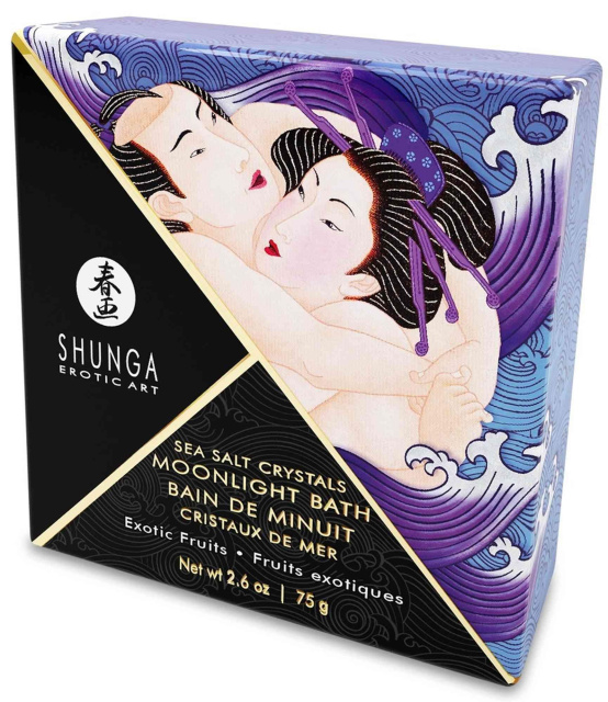 Сіль для ванни Shunga Moonlight Bath Exotic Fruits, 75 г (фіолетова)