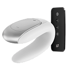 Wibrator Satisfyer Double Fun Partner, 9,3 cm (biały)