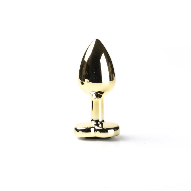 Simply Pleasure S - Korek analny z kryształkiem, Czarny, 7 cm, S