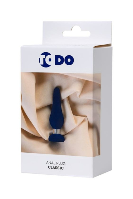 Toyfa ToDo Anal Plug Classic - Korek analny, Niebieski, 10 cm, S