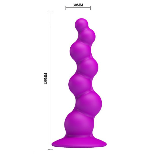 Pretty Love Sturdy Dongwith - Korek analny, Fioletowy, 15 cm