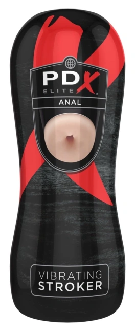 Pipedream Pdx Elite Stroker Anal Light - Masturbator z wibracją, W kolorze cielistym, 16, 5 cm