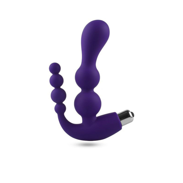 Toyz4lovers Double Pleaser - Korek analny, Fioletowy, 15.5 cm
