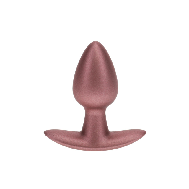 Korek analny Ouch! Smooth Anal Plug Metallic S, 6.5 cm (różowe złoto)