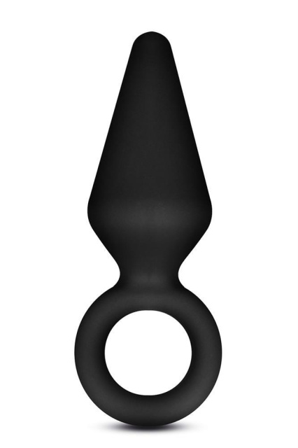 Blush Anal Adventures Platinum Loop Plug Small - Korek analny, Czarny, 7.6 cm, S