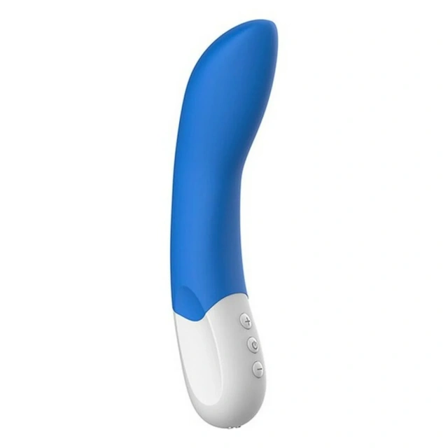 Вібратор Liebe Pleasure Toys Mighty Rechargeable, 21.5 см (синій)