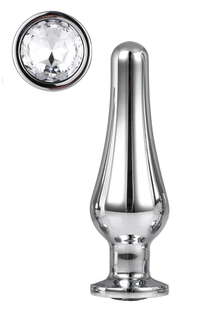 Dream Toys Gleaming Love Pleasure Plug - Korek analny, Srebro, 11 cm, M