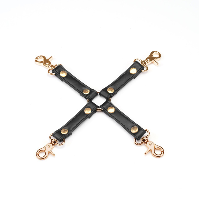 Фиксатор Liebe Seele Dark Candy Hogtie With Gold Hardware (черный)