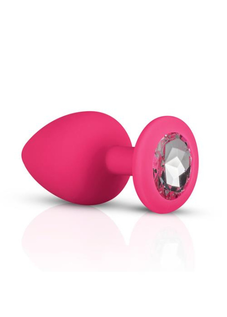 Набор анальных пробок EasyToys Plug-Diamond, 3 шт (розовый)