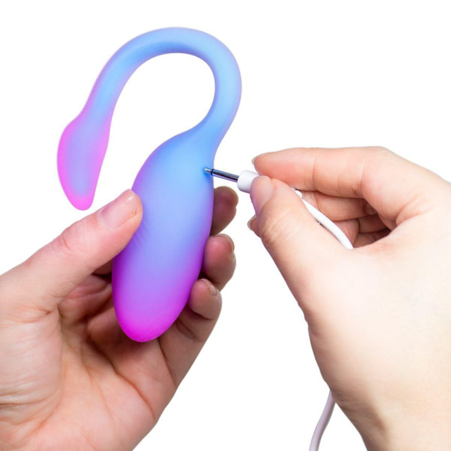 Magic Motion Magic Flamingo Max - Wibrujące jajko, Niebieski, 11 cm
