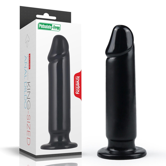 Duży korek analny LoveToy King-Sized, 23,5x5 cm (czarny)