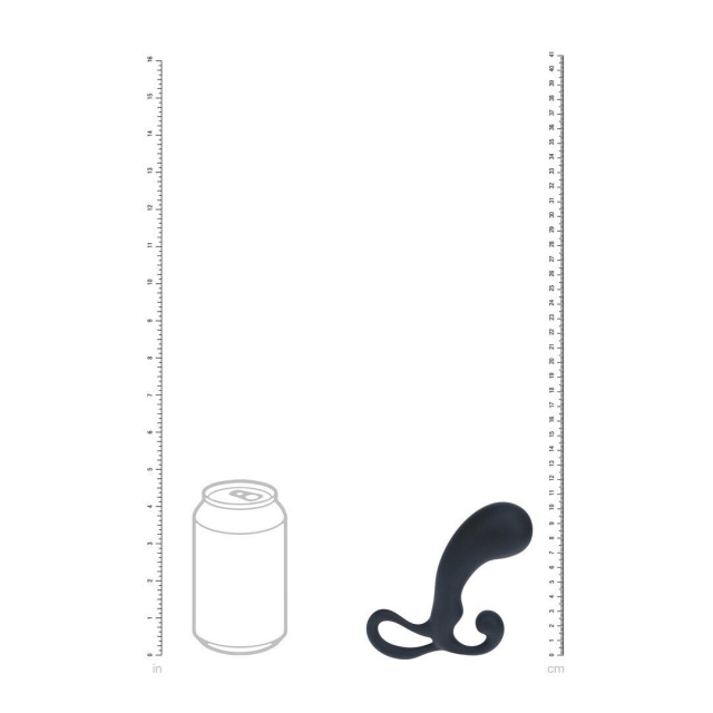 Стимулятор простаты Levelz Bulb with Loop M, 13 см (черный)