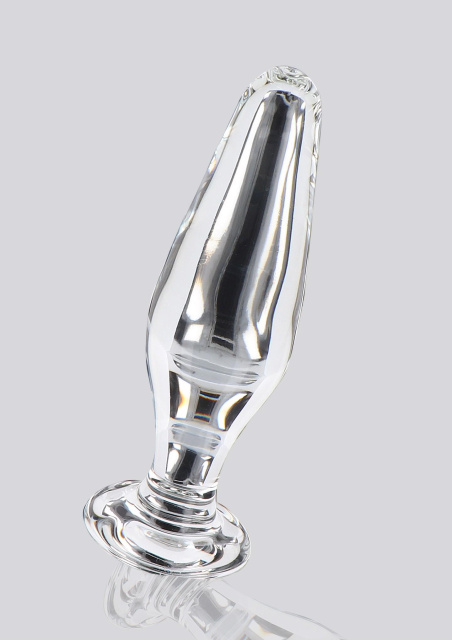 TOYJOY Glass Worxx Star Sparkler - Korek analny, Przezroczysty, 12 cm