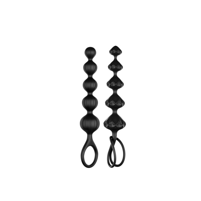 Анальні намиста Satisfyer Love Beads, 20,5 см (чорний)