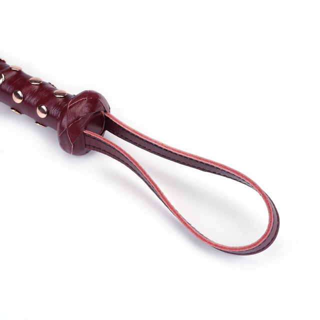 Флоггер Liebe Seele Wine Red Deluxe Cow Leather Heavy Flogger, 81 см (бордовый)