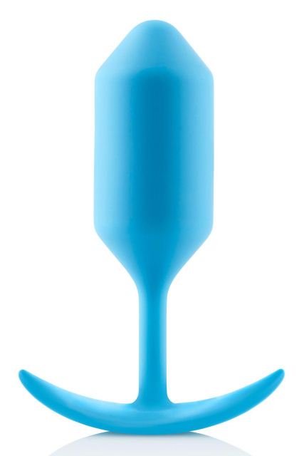 B-Vibe Snug Plug 3 - Korek analny, Niebieski