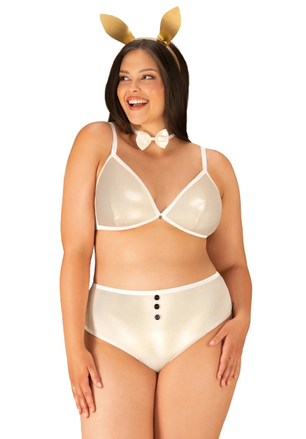 Костюм зайчика Obsessive Neo Goldes, 2XL/3XL (золотий)