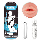 Мастурбатор з вібрацією Sex In A Can Mouth Stamina Tunnel Vibrating (тілесний)