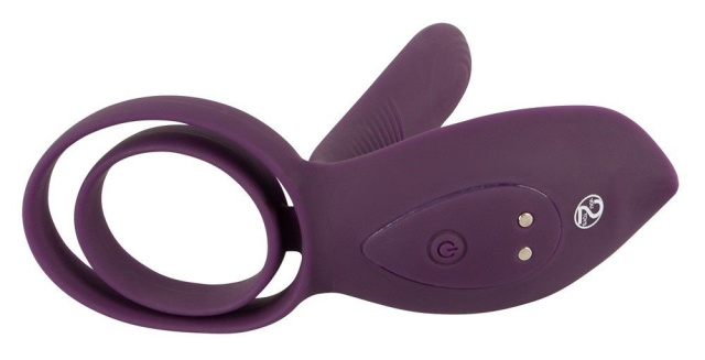 Couples Choice Couple's Vibrator 2 - Pierścień erekcyjny, Fioletowy, 11.2 cm