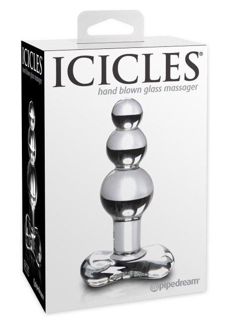 Pipedream Icicles No 47 - Korek analny, Przezroczysty, 9, 5 cm