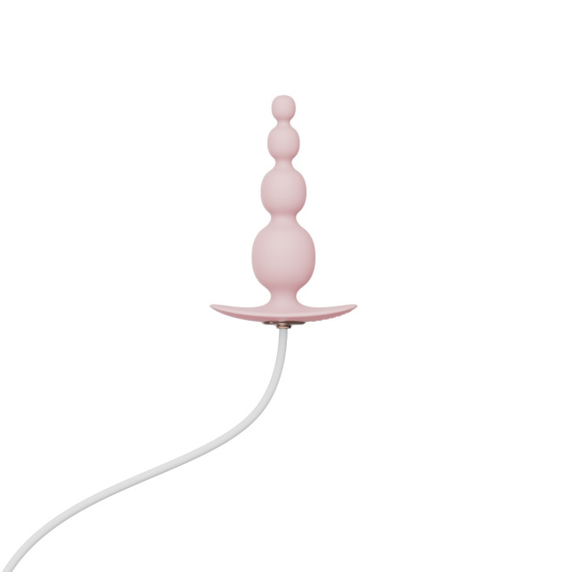 Korek analny Qingnan No.8 Mini Vibrating Anal Bead, 12 cm (różowy)