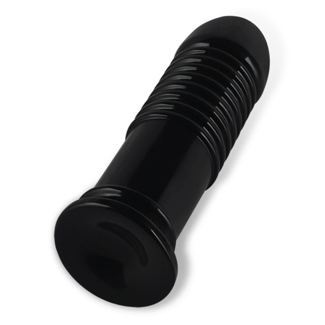 Duży korek analny LoveToy King-Sized, 21 cm (czarny)