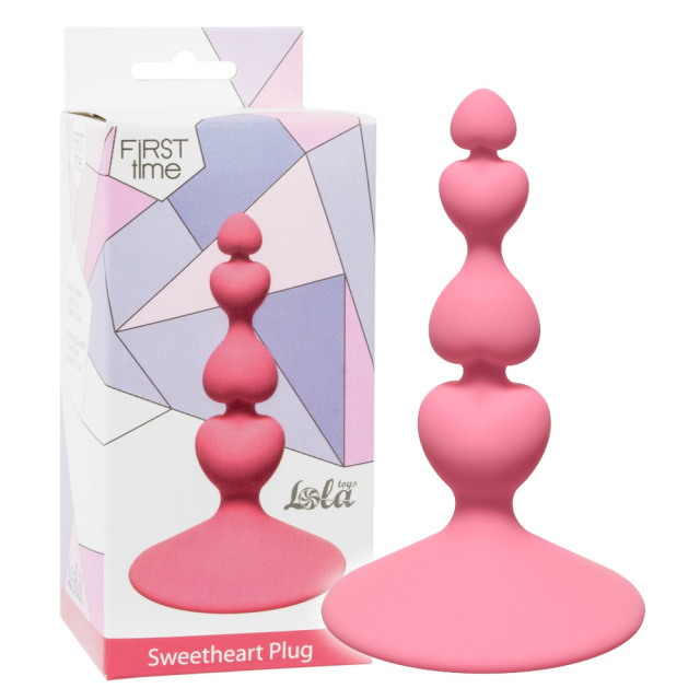 Lola Games Sweetheart Plug - Korek analny, Różowy, 10 cm