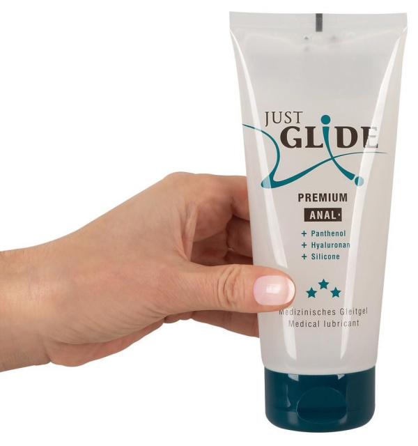 Just Glide Premium Anal - Hybrydowy lubrykant analny, 200 ml