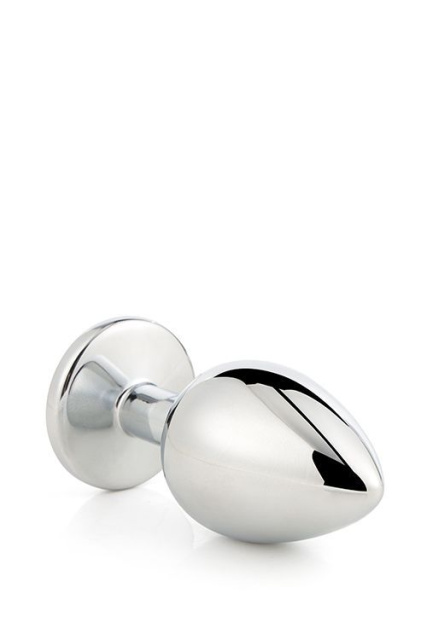 Dream Toys Gleaming Love Silver Plug Medium - Korek analny, Srebro, 8, 3 cm