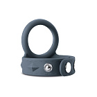 Ерекційне кільце Boners Cock & Ball Strap, L (сірий)