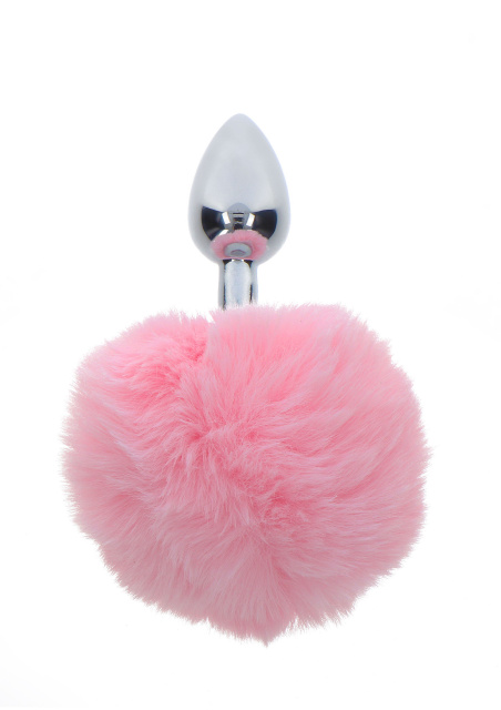 Taboom Bunnytail Buttplug - Korek analny z ogonkiem, Różowy, 13.5 cm