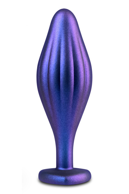 Blush Anal Adventures Matrix Wavy Bling Plug - Korek analny, Fioletowy, 11.4 cm