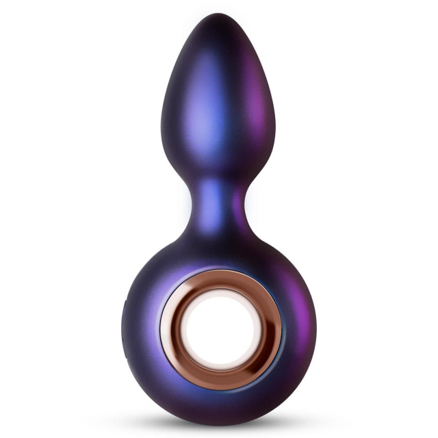 Hueman Deep Space Vibrating Anal Plug - Korek analny, Fioletowy, 12, 7 cm
