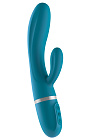 Вибратор-кролик Liebe Pleasure Toys Bend It Plus, 20 см (синий)