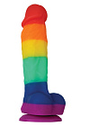Фаллоимитатор Colours Pride Edition 5", 18,5 см (радужный)