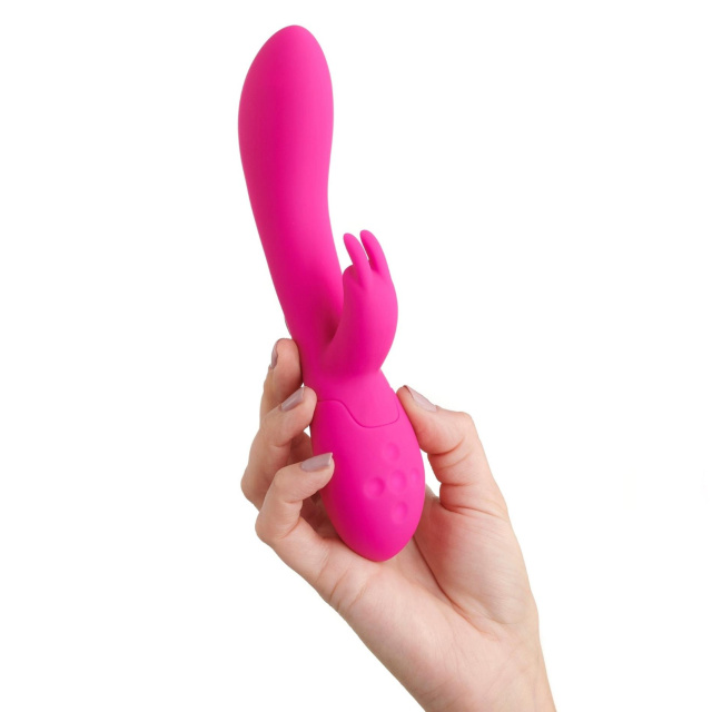 Wibrator królik So Divine Kiss Kiss, 20 cm (różowy)