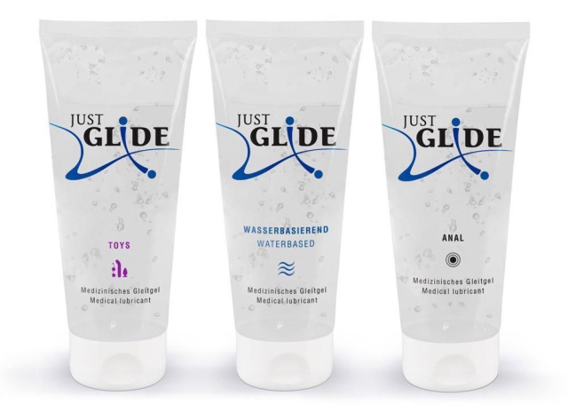 Just Glide - Zestaw lubrykantów na bazie wody, 200 ml