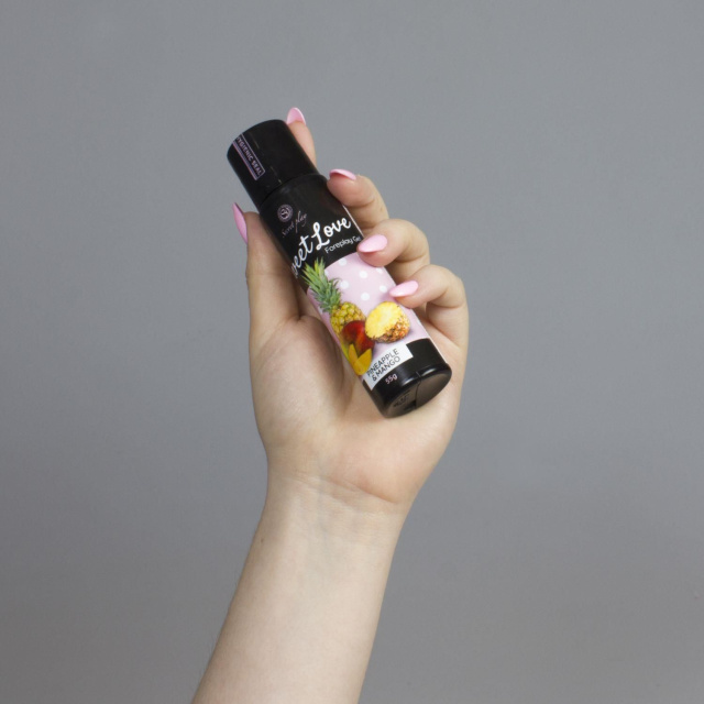 Secret Play Sweet Love - Żel jadalny do gry wstępnej erotyczny intymny ecret, Ananas, 55 ml