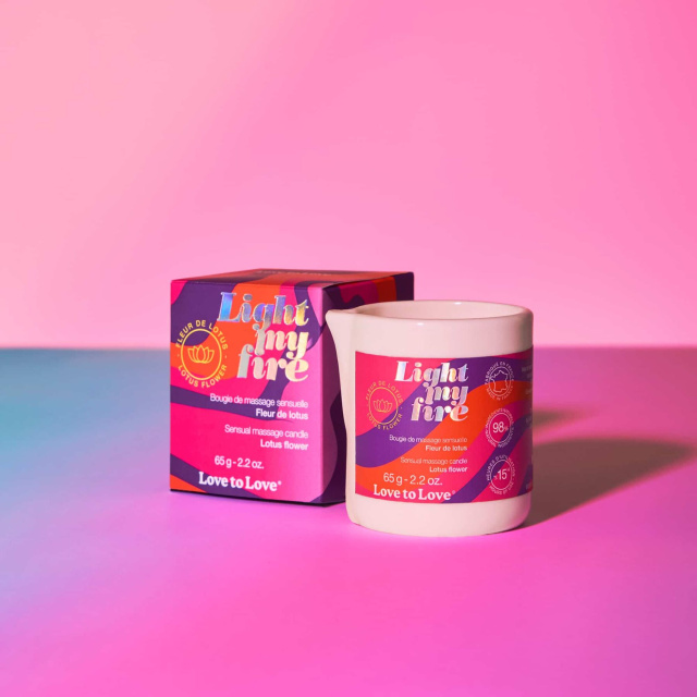 Масажна свічка Love To Love Light My Fire Lotus, 65 мл