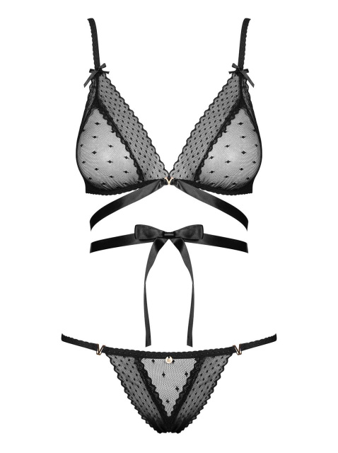Obsessive Bowessa - Komplet bielizny, L/XL