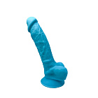 Фаллоимитатор Silexd Premium Silicone Dildo Model 1 Size 7, 18,8 см (голубой)