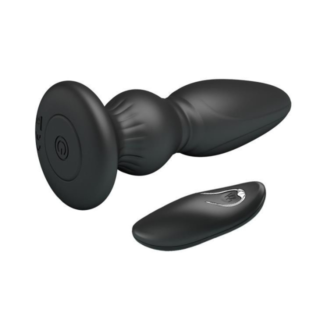 Mr. Play Vibrating Prostate Massager - Korek analny, Czarny, 12, 5 cm