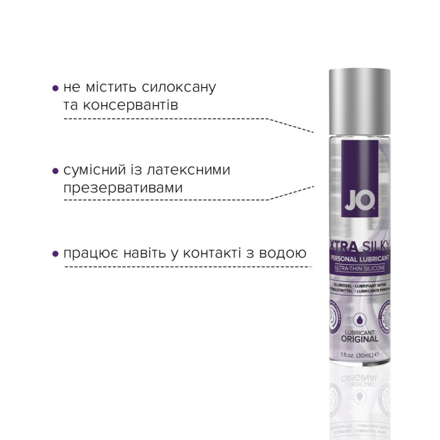 System JO Xtra Silky - Lubrykant na bazie silikonu, 30 ml