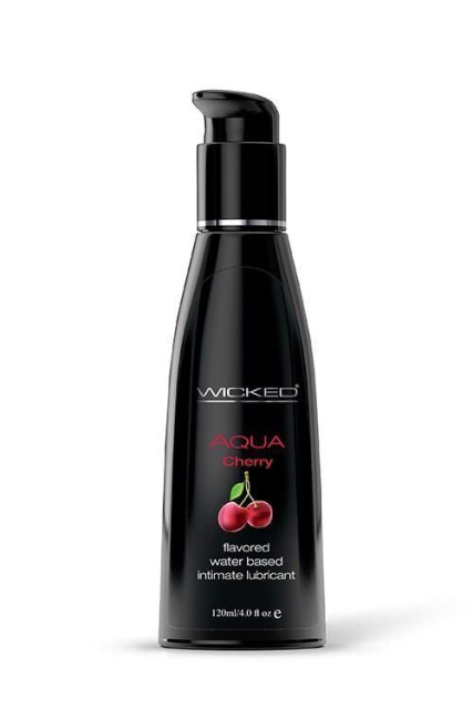 Лубрикант на водній основі Wicked Aqua cherry flavored, 120 мл