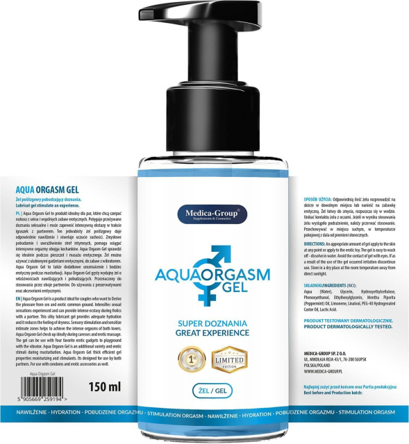Гель Medica-Group Aqua Orgasm, 150 мл
