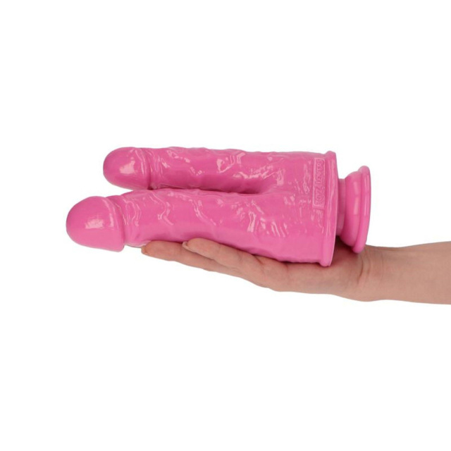 Подвійний фалоімітатор Toyz4lovers Romolo e Remo 7.5", 18.5 см (рожевий)