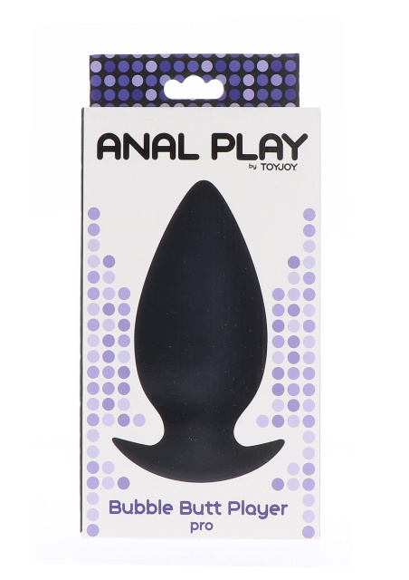 Анальна пробка Toy Joy Bubble Butt Player Pro, 11 см (чорний)