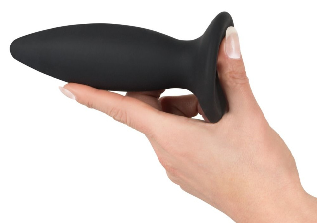 Black Velvets Rechargeable Plug Small - Korek analny, Czarny, 11 cm